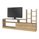 Σύνθεση τηλεόρασης Pesaro Megapap χρώμα sepet oak 165x25x91,3εκ. Σύνθεση τηλεόρασης Pesaro Megapap χρώμα sepet oak 165x25x91,3εκ.