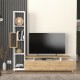 Σύνθεση τηλεόρασης Tulip Megapap χρώμα λευκό - sepet oak 160x29,5x160εκ. Σύνθεση τηλεόρασης Tulip Megapap χρώμα λευκό - sepet oak 160x29,5x160εκ.