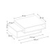 Τραπεζάκι σαλονιού Tab Megapap χρώμα λευκό - cordoba 105x60x32εκ. Τραπεζάκι σαλονιού Tab Megapap χρώμα λευκό - cordoba 105x60x32εκ.