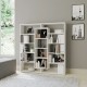 Βιβλιοθήκη Ample Megapap χρώμα λευκό 125x22x135,7εκ. Βιβλιοθήκη Ample Megapap χρώμα λευκό 125x22x135,7εκ.