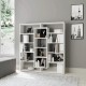 Βιβλιοθήκη Ample Megapap χρώμα λευκό 125x22x135,7εκ. Βιβλιοθήκη Ample Megapap χρώμα λευκό 125x22x135,7εκ.