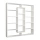 Βιβλιοθήκη Ample Megapap χρώμα λευκό 125x22x135,7εκ. Βιβλιοθήκη Ample Megapap χρώμα λευκό 125x22x135,7εκ.