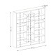 Βιβλιοθήκη Ample Megapap χρώμα λευκό 125x22x135,7εκ. Βιβλιοθήκη Ample Megapap χρώμα λευκό 125x22x135,7εκ.