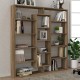 Βιβλιοθήκη Ample Megapap χρώμα καρυδί 125x22x135,7εκ. Βιβλιοθήκη Ample Megapap χρώμα καρυδί 125x22x135,7εκ.