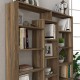 Βιβλιοθήκη Ample Megapap χρώμα καρυδί 125x22x135,7εκ. Βιβλιοθήκη Ample Megapap χρώμα καρυδί 125x22x135,7εκ.