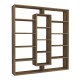 Βιβλιοθήκη Ample Megapap χρώμα καρυδί 125x22x135,7εκ. Βιβλιοθήκη Ample Megapap χρώμα καρυδί 125x22x135,7εκ.