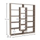 Βιβλιοθήκη Ample Megapap χρώμα καρυδί 125x22x135,7εκ. Βιβλιοθήκη Ample Megapap χρώμα καρυδί 125x22x135,7εκ.