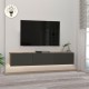 Έπιπλο τηλεόρασης επιτοίχιο Damla Megapap με LED χρώμα sapphire oak - ανθρακί 180x29,5x29,5εκ. Έπιπλο τηλεόρασης επιτοίχιο Damla Megapap με LED χρώμα sapphire oak - ανθρακί 180x29,5x29,5εκ.
