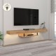 Έπιπλο τηλεόρασης επιτοίχιο Albares Megapap με LED χρώμα sapphire oak 150x29,6x22εκ. Έπιπλο τηλεόρασης επιτοίχιο Albares Megapap με LED χρώμα sapphire oak 150x29,6x22εκ.