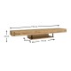 Έπιπλο τηλεόρασης επιτοίχιο Albares Megapap με LED χρώμα sapphire oak 150x29,6x22εκ. Έπιπλο τηλεόρασης επιτοίχιο Albares Megapap με LED χρώμα sapphire oak 150x29,6x22εκ.