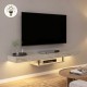 Έπιπλο τηλεόρασης επιτοίχιο Albares Megapap με LED χρώμα travertine 150x29,6x22εκ. Έπιπλο τηλεόρασης επιτοίχιο Albares Megapap με LED χρώμα travertine 150x29,6x22εκ.