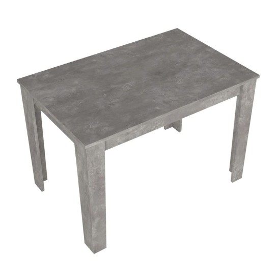 Τραπέζι Darlen Megapap χρώμα γκρι σκυροδέματος 110x72x74εκ.