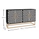 Μπουφές Gradel Megapap χρώμα μαύρο - ασπρόμαυρο 150x35x83,6εκ. Μπουφές Gradel Megapap χρώμα μαύρο - ασπρόμαυρο 150x35x83,6εκ.