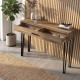Κονσόλα Rochel Megapap χρώμα καρυδί 120x35x89,8εκ. Κονσόλα Rochel Megapap χρώμα καρυδί 120x35x89,8εκ.