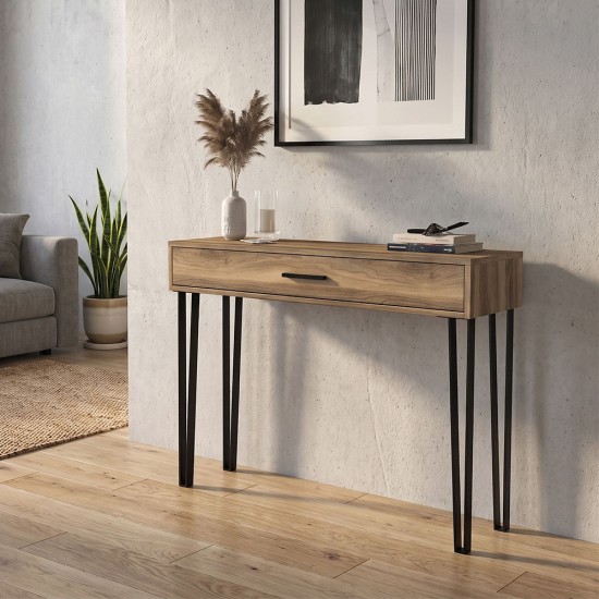 Κονσόλα Rochel Megapap χρώμα καρυδί 120x35x89,8εκ. Κονσόλα Rochel Megapap χρώμα καρυδί 120x35x89,8εκ.