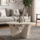 Τραπεζάκι σαλονιού Lagerta Megapap χρώμα travertine Ø75x35εκ. Τραπεζάκι σαλονιού Lagerta Megapap χρώμα travertine Ø75x35εκ.