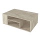 Τραπεζάκι σαλονιού Abdera Megapap χρώμα travertine 110x60x42εκ. Τραπεζάκι σαλονιού Abdera Megapap χρώμα travertine 110x60x42εκ.
