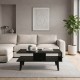 Τραπεζάκι σαλονιού Andros Megapap χρώμα sencron black 90x54x39,6εκ.
