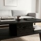 Τραπεζάκι σαλονιού Andros Megapap χρώμα sencron black 90x54x39,6εκ.