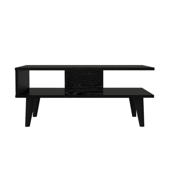 Τραπεζάκι σαλονιού Andros Megapap χρώμα sencron black 90x54x39,6εκ.
