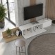 Έπιπλο τηλεόρασης Enstey Megapap επεκτεινόμενο χρώμα sapphire oak - λευκό 260x41,8x33,5εκ. Έπιπλο τηλεόρασης Enstey Megapap επεκτεινόμενο χρώμα sapphire oak - λευκό 260x41,8x33,5εκ.