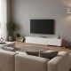 Έπιπλο τηλεόρασης Enstey Megapap επεκτεινόμενο χρώμα sapphire oak - λευκό 260x41,8x33,5εκ. Έπιπλο τηλεόρασης Enstey Megapap επεκτεινόμενο χρώμα sapphire oak - λευκό 260x41,8x33,5εκ.