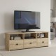 Έπιπλο τηλεόρασης Mahen Megapap χρώμα sapphire oak 140x35x49,8εκ.