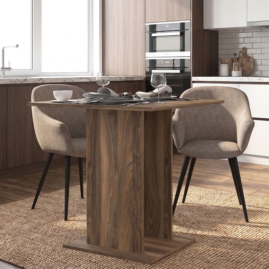 Τραπέζι Allos Megapap χρώμα καρυδί 75x75x77εκ. Τραπέζι Allos Megapap χρώμα καρυδί 75x75x77εκ.