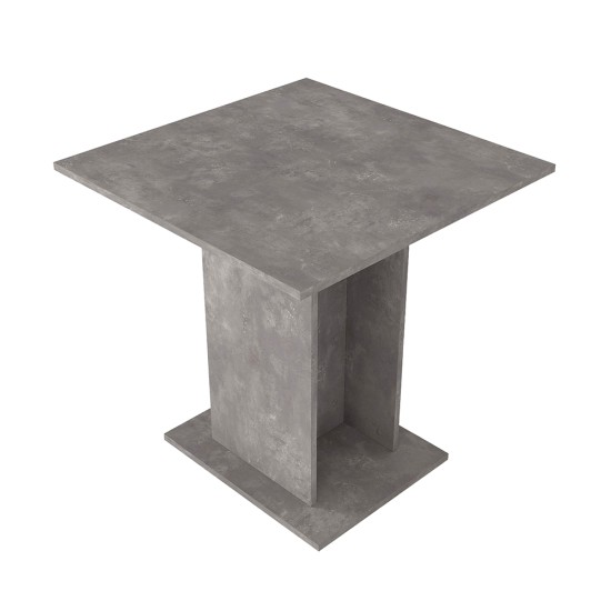 Τραπέζι Allos Megapap χρώμα γκρι σκυροδέματος 75x75x77εκ.