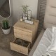 Κομοδίνο Breve Megapap χρώμα sapphire oak 39,8x41,8x55εκ. Κομοδίνο Breve Megapap χρώμα sapphire oak 39,8x41,8x55εκ.