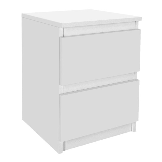 Κομοδίνο Breve Megapap χρώμα λευκό 39,8x41,8x55εκ. Κομοδίνο Breve Megapap χρώμα λευκό 39,8x41,8x55εκ.
