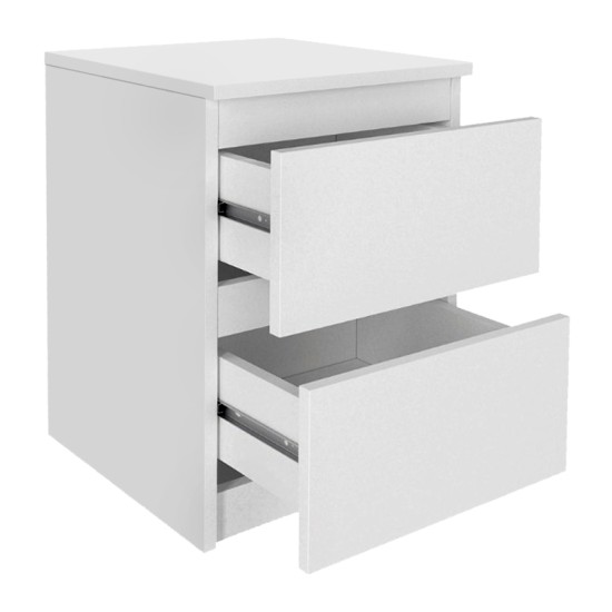 Κομοδίνο Breve Megapap χρώμα λευκό 39,8x41,8x55εκ. Κομοδίνο Breve Megapap χρώμα λευκό 39,8x41,8x55εκ.