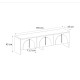 Έπιπλο τηλεόρασης Rebel Megapap χρώμα rota oak - sandstone 150x35x45εκ.