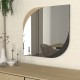 Καθρέπτης τοίχου Lava Μegapap χρώμα rota oak - ανθρακί 70x2,2x70εκ.
