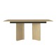 Τραπέζι Lava Megapap χρώμα rota oak - ανθρακί 180x90x76,8εκ. Τραπέζι Lava Megapap χρώμα rota oak - ανθρακί 180x90x76,8εκ.