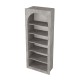 Βιβλιοθήκη Voila Megapap χρώμα γκρι σκυροδέματος 74x35x180εκ. Βιβλιοθήκη Voila Megapap χρώμα γκρι σκυροδέματος 74x35x180εκ.