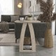 Τραπεζάκι βοηθητικό - Κομοδίνο Deros Megapap χρώμα travertine 45x45x56εκ. Τραπεζάκι βοηθητικό - Κομοδίνο Deros Megapap χρώμα travertine 45x45x56εκ.