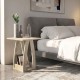 Τραπεζάκι βοηθητικό - Κομοδίνο Deros Megapap χρώμα travertine 45x45x56εκ. Τραπεζάκι βοηθητικό - Κομοδίνο Deros Megapap χρώμα travertine 45x45x56εκ.