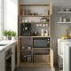 Έπιπλο κουζίνας Tuco 2 Megapap χρώμα sapphire oak 90x40x180εκ. Έπιπλο κουζίνας Tuco 2 Megapap χρώμα sapphire oak 90x40x180εκ.