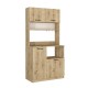 Έπιπλο κουζίνας Tuco 2 Megapap χρώμα sapphire oak 90x40x180εκ. Έπιπλο κουζίνας Tuco 2 Megapap χρώμα sapphire oak 90x40x180εκ.