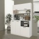 Έπιπλο κουζίνας Tuco 3 Megapap χρώμα λευκό 123,8x40x180εκ. Έπιπλο κουζίνας Tuco 3 Megapap χρώμα λευκό 123,8x40x180εκ.