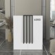 Γραφείο υποδοχής - reception Hola Megapap χρώμα λευκό - ανθρακί 93,6x45,2x110,3εκ.