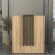 Γραφείο υποδοχής - reception Hola Megapap χρώμα sepet oak - ανθρακί 93,6x45,2x110,3εκ. Γραφείο υποδοχής - reception Hola Megapap χρώμα sepet oak - ανθρακί 93,6x45,2x110,3εκ.