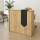 Γραφείο υποδοχής - reception Navita Megapap με LED χρώμα sepet oak - ανθρακί 113,6x42x111,8εκ. Γραφείο υποδοχής - reception Navita Megapap με LED χρώμα sepet oak - ανθρακί 113,6x42x111,8εκ.