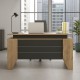 Γραφείο εργασίας Remida Megapap χρώμα sepet oak - ανθρακί 140x60x76,9εκ. Γραφείο εργασίας Remida Megapap χρώμα sepet oak - ανθρακί 140x60x76,9εκ.