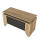 Γραφείο εργασίας Remida Megapap χρώμα sepet oak - ανθρακί 140x60x76,9εκ. Γραφείο εργασίας Remida Megapap χρώμα sepet oak - ανθρακί 140x60x76,9εκ.