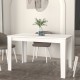 Τραπέζι Darlen Megapap χρώμα λευκό 125x72x74εκ. Τραπέζι Darlen Megapap χρώμα λευκό 125x72x74εκ.