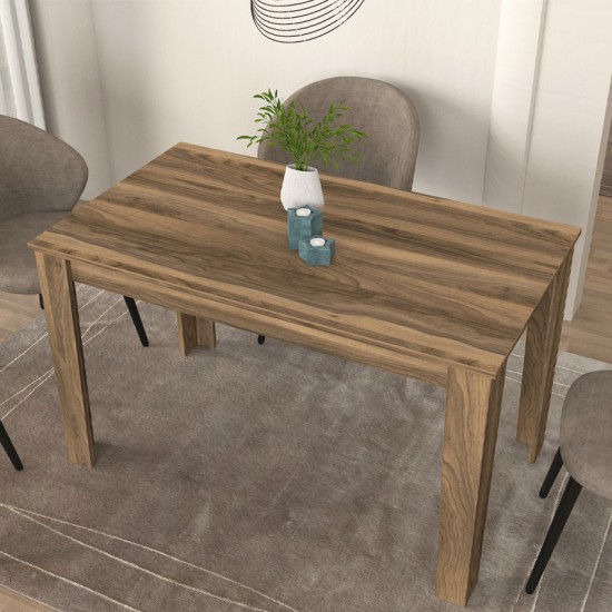 Τραπέζι Darlen Megapap χρώμα καρυδί 125x72x74εκ. Τραπέζι Darlen Megapap χρώμα καρυδί 125x72x74εκ.