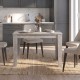 Τραπέζι Darlen Megapap χρώμα γκρι σκυροδέματος 125x72x74εκ.