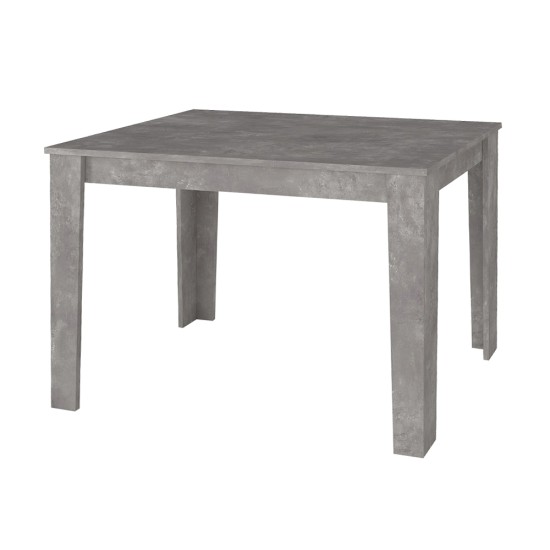 Τραπέζι Darlen Megapap χρώμα γκρι σκυροδέματος 125x72x74εκ.